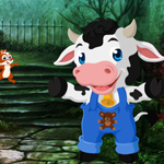Games4King Cute Calf Rescue 2 Walkthrough